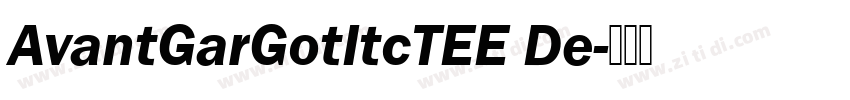 AvantGarGotItcTEE De字体转换